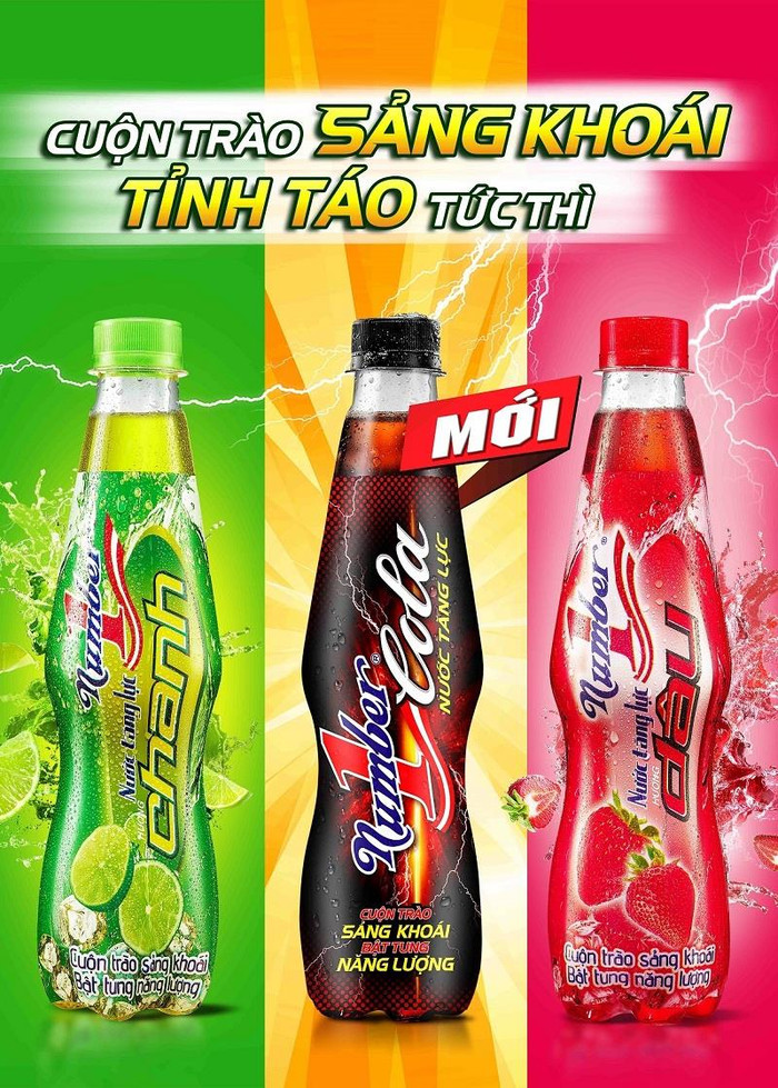 Nước tăng lực Number 1 Cola được nghiên cứu kết hợp từ sản phẩm truyền thống của Tân Hiệp Phát và hương vị Cola đặc trưng.