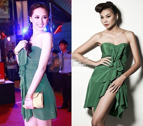 Thanh Hằng và Mai Phương Thúy đều sở hữu vóc dáng tuyệt đẹp nên khi đụng hàng thật khó nhận xét ai mặc đẹp hơn. Thanh Hằng và Mai Phương Thúy đều sở hữu vóc dáng tuyệt đẹp nên khi đụng hàng thật khó nhận xét ai mặc đẹp hơn.