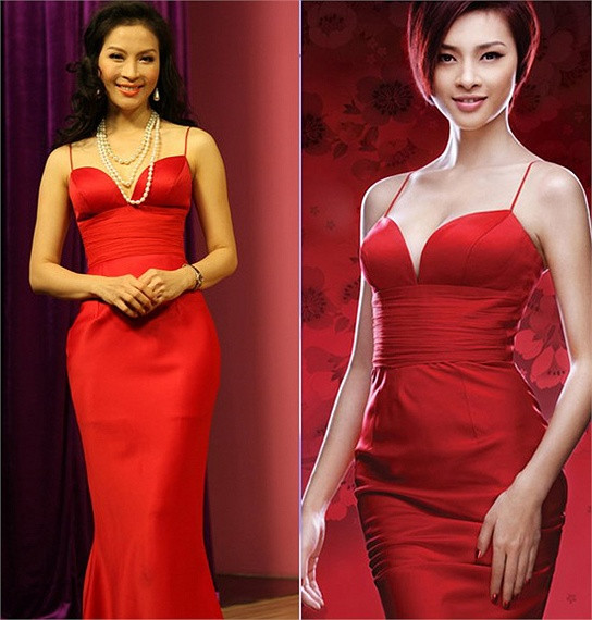Thanh Mai và Thanh Vân cùng duyên dáng, nổi bật với bộ đầm đỏ sexy. Thanh Mai và Thanh Vân cùng duyên dáng, nổi bật với bộ đầm đỏ sexy.