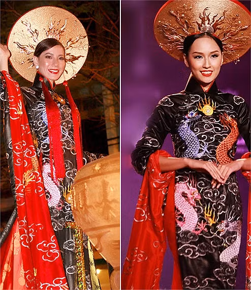 Chung Thục Quyên và Mai Phương Thúy đi thi sắc đẹp với niềm tự hào dân tộc... như nhau.