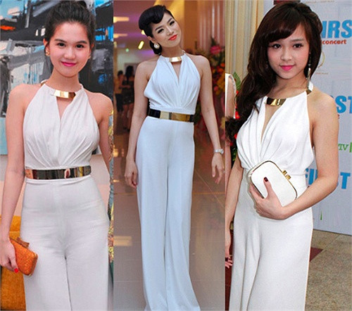 Ngọc Trinh, Lệ Quyên và một hot girl. Ngọc Trinh, Lệ Quyên và một hot girl.