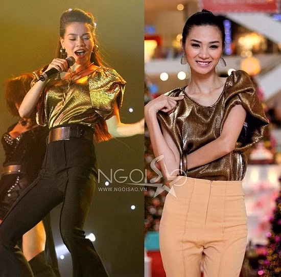 Hà Hồ và Ngọc Oanh đều phối đồ đẹp và thời trang.