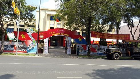 Bảo tàng chiến dịch Hồ Chí Minh trang hoàng đẹp mắt với triển lãm mùa xuân đại thắng (ảnh: T.Q) Bảo tàng chiến dịch Hồ Chí Minh trang hoàng đẹp mắt với triển lãm mùa xuân đại thắng (ảnh: T.Q)