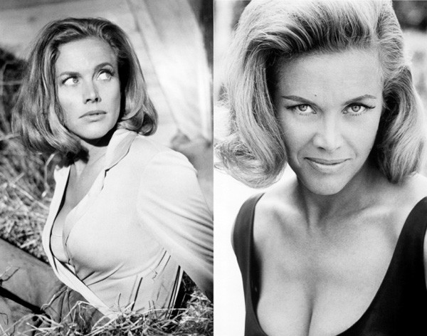 Cô đào Honor Blackman trong tập phim "Goldfinger" năm 1964. Cô đào Honor Blackman trong tập phim "Goldfinger" năm 1964.