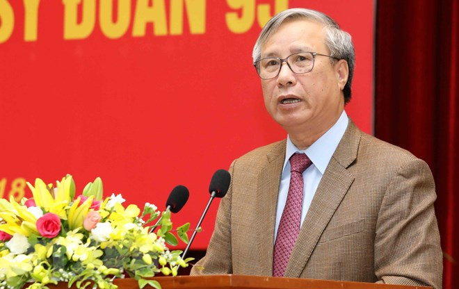 Ông Trần Quốc Vượng, Ủy viên Bộ Chính trị, Thường trực Ban Bí thư. (Ảnh: Phương Hoa/TTXVN) Ông Trần Quốc Vượng, Ủy viên Bộ Chính trị, Thường trực Ban Bí thư. (Ảnh: Phương Hoa/TTXVN)