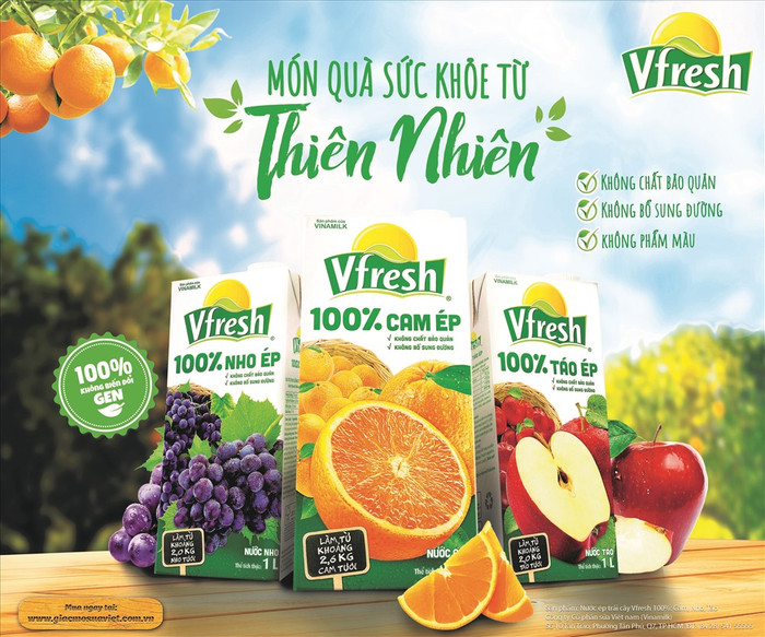 Đa dạng các sản phẩm nước trái cây Vfresh 100% của Vinamilk sẽ là nguồn cung cấp các vitamin cần thiết giúp tăng sức đề kháng cho mỗi người. Đa dạng các sản phẩm nước trái cây Vfresh 100% của Vinamilk sẽ là nguồn cung cấp các vitamin cần thiết giúp tăng sức đề kháng cho mỗi người.