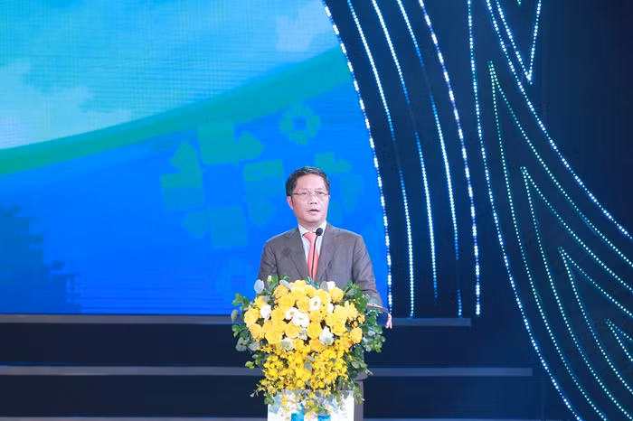 Bộ trưởng Bộ Công thương - ông Trần Tuấn Anh phát biểu tại lễ trao giải.