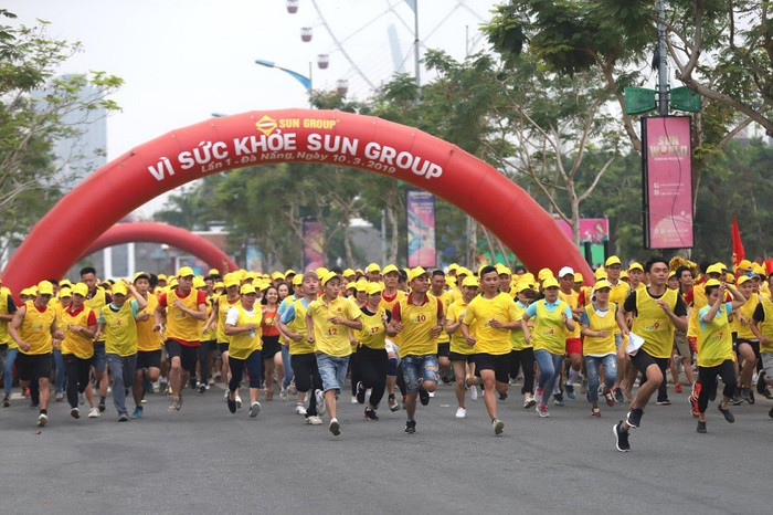 Đường chạy Vì sức khỏe Sun Group tại Đà Nẵng. Đường chạy Vì sức khỏe Sun Group tại Đà Nẵng.