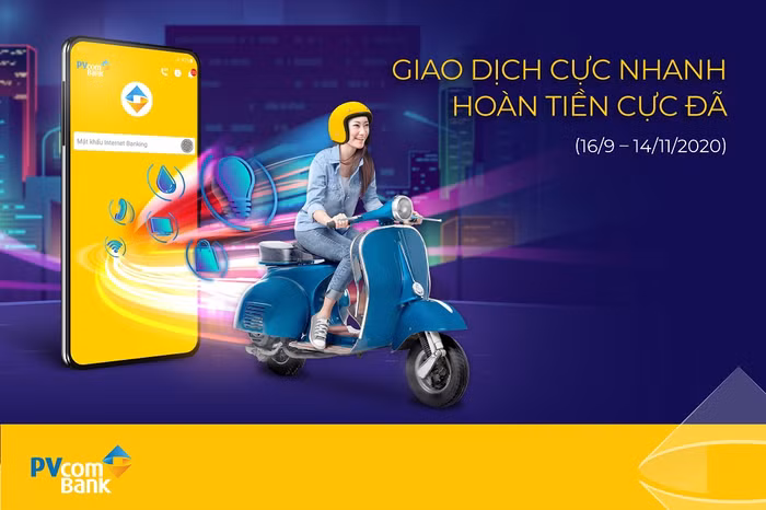 Hoàn tiền lên tới 10% giá trị giao dịch khi thanh toán qua ngân hàng số.