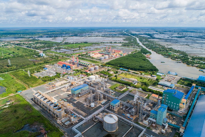 Toàn cảnh Cụm Khí Điện Đạm Cà Mau.