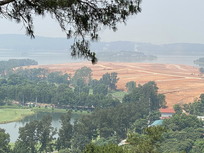 Ngang nhiên bạt đồi, lấp hồ Đại Lải làm khu biệt thự nghỉ dưỡng ảnh 1 Ngang nhiên bạt đồi, lấp hồ Đại Lải làm khu biệt thự nghỉ dưỡng ảnh 1