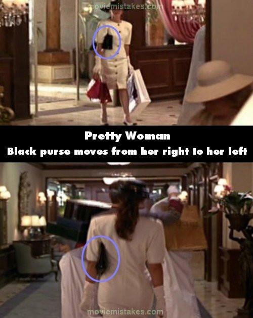 Chiếc túi màu đen đã chuyển từ được kẹp từ tay phải sang tay trái.