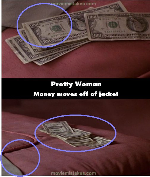 Đồng tiền có chân nhé, nó tự thay đổi vị trí và "chạy" xa khỏi chiếc áo khoác.