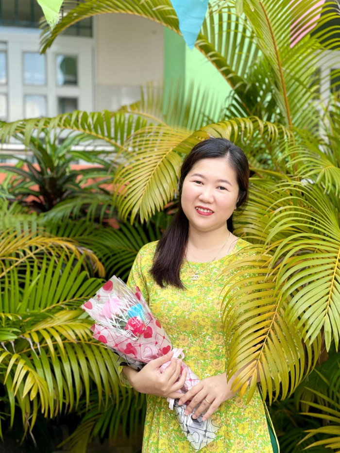 Cô Huỳnh Thúy Ngân, Phó Hiệu trưởng Trường Mầm non Thạnh An. Ảnh: NVCC cô Ngân.jpg