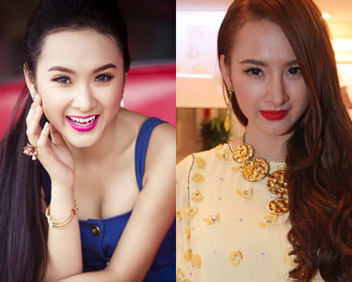Trước đây, Angela Phương Trinh sở hữu gương mặt rất Tây (ảnh trái), đường nét gương mặt cũng hài hòa, trẻ trung và tự nhiên