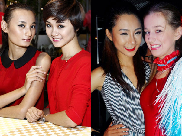 Sau khi chỉnh sửa (hình phải), mũi của Trà My có dài hơn, nhưng có vẻ như chóp mũi to và dài quá cỡ so với gương mặt