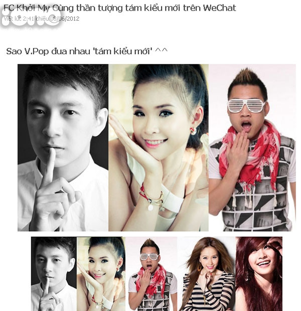Từ giữa năm 2012, các bài Pr về phần mềm này xuất hiện tràn ngập hình ảnh các sao teen. Từ giữa năm 2012, các bài Pr về phần mềm này xuất hiện tràn ngập hình ảnh các sao teen.