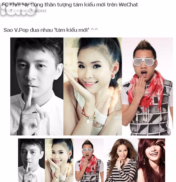 Từ giữa năm 2012, các bài Pr về phần mềm này xuất hiện tràn ngập hình ảnh các sao teen.