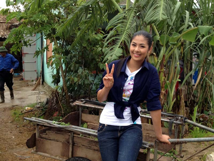 Ngọc Hân hài lòng với công việc mới được trải nghiệm.