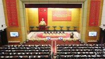 Tổng Bí thư Nguyễn Phú Trọng dự Hội nghị trực tuyến toàn quốc tổng kết công tác tổ chức xây dựng Đảng năm 2017, triển khai nhiệm vụ năm 2018. (Nguồn: TTXVN) Tổng Bí thư Nguyễn Phú Trọng dự Hội nghị trực tuyến toàn quốc tổng kết công tác tổ chức xây dựng Đảng năm 2017, triển khai nhiệm vụ năm 2018. (Nguồn: TTXVN)