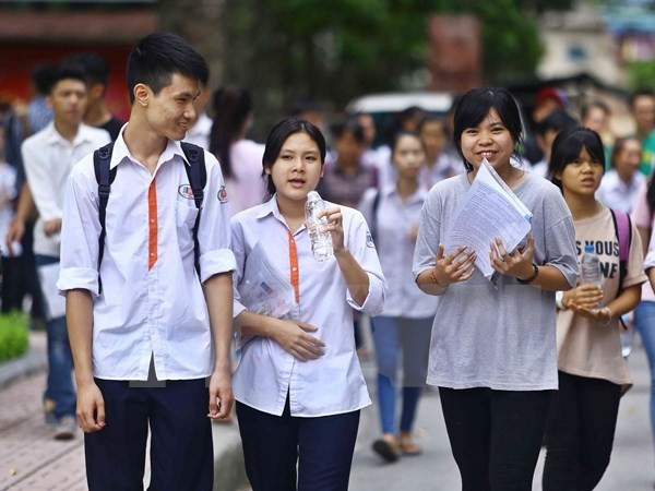 Thí sinh dự thi trung học phổ thông quốc gia. (Ảnh: TTXVN) Thí sinh dự thi trung học phổ thông quốc gia. (Ảnh: TTXVN)