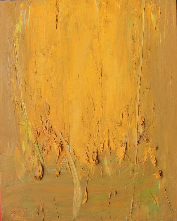 Tác phẩm "Trừu tượng 1" của họa sĩ Nguyễn Tất Long, chất liệu sơn dầu.