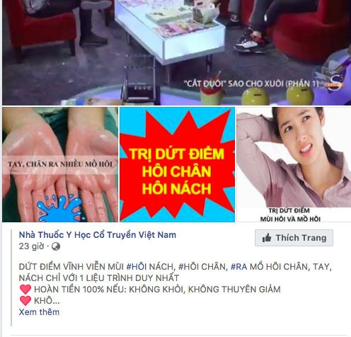 Do chế tài xử phạt còn yếu, những quảng cáo thế này xuất hiện ngày một nhiều trên mạng xã hội. Do chế tài xử phạt còn yếu, những quảng cáo thế này xuất hiện ngày một nhiều trên mạng xã hội.