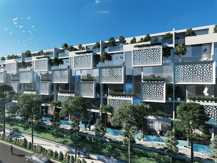 Phối cảnh mặt tiền khu City Villas Phối cảnh mặt tiền khu City Villas