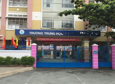 Trường Bình An, nơi xảy ra sự việc học sinh quay cóp khi kiểm tra và bị về địa phương rèn luyện hè (ảnh: P.L) Trường Bình An, nơi xảy ra sự việc học sinh quay cóp khi kiểm tra và bị về địa phương rèn luyện hè (ảnh: P.L)