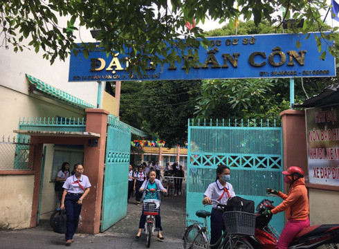 Trường trung học cơ sở Đặng Trần Côn, quận Tân Phú, Thành phố Hồ Chí Minh (ảnh: P.L)