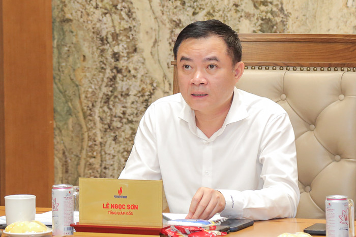 Tổng Giám đốc Petrovietnam Lê Ngọc Sơn điều hành giao ban. Anh 3 (7).JPG
