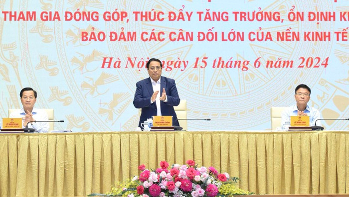Thủ tướng Phạm Minh Chính chủ trì Hội nghị Thủ tướng Chính phủ làm việc với doanh nghiệp nhà nước. (Ảnh: Trần Hải) Thủ tướng Phạm Minh Chính chủ trì Hội nghị Thủ tướng Chính phủ làm việc với doanh nghiệp nhà nước. (Ảnh: Trần Hải)