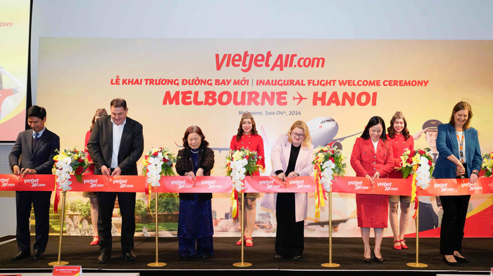 Lễ khai trương đường bay mới Hà Nội - Melbourne diễn ra tại Melbourne (Australia) sáng ngày 4/6/2024. A7.jpg