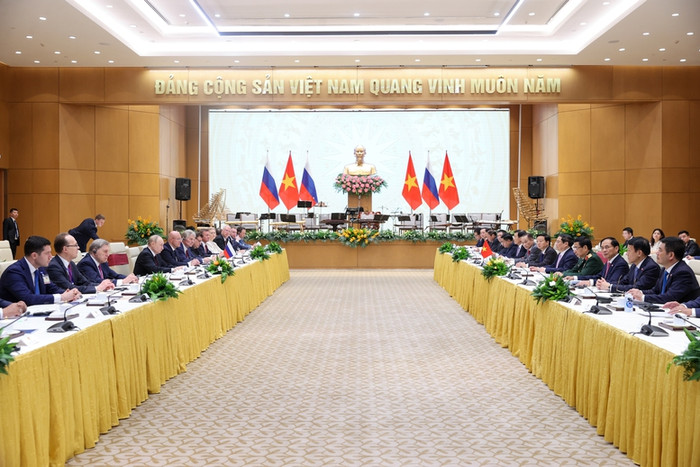 Hai bên nhất trí nâng cao hiệu quả hoạt động của các cơ chế hợp tác song phương. Ảnh: VGP/Nhật Bắc Sớm triển khai một số dự án lớn mang tính chất 'hải đăng' của Nga tại Việt Nam- Ảnh 5.