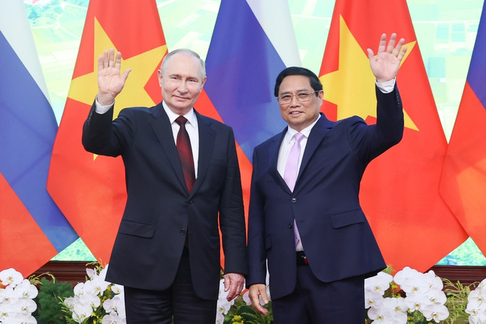 Thủ tướng Phạm Minh Chính hội kiến Tổng thống Liên bang Nga Vladimir Putin. Ảnh: VGP/Nhật Bắc Sớm triển khai một số dự án lớn mang tính chất 'hải đăng' của Nga tại Việt Nam- Ảnh 1.