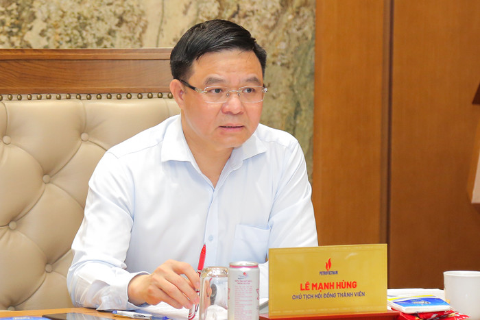 Chủ tịch Hội đồng thành viên Petrovietnam Lê Mạnh Hùng phát biểu chỉ đạo. Anh 2 (12).JPG
