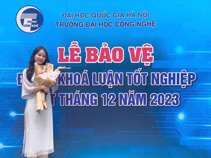 Nguyễn Thị Hồng, sinh viên khóa 64 ngành Công nghệ nông nghiệp, Trường Đại học Công nghệ, Đại học Quốc gia Hà Nội. Ảnh: NVCC Ảnh SV Nguyễn Thị Hồng.jpg