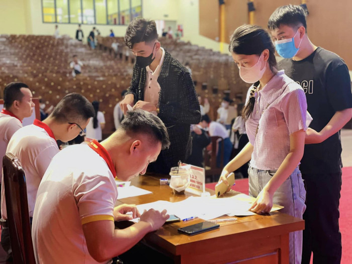 Sinh viên K47 (khóa 2023) làm thủ tục nhập học tại Trường Đại học Luật - Đại học Huế. Ảnh: Website nhà trường Sinh viên K47 (khóa 2023) làm thủ tục nhập học tại Trường Đại học Luật - Đại học Huế. Ảnh: Website nhà trường