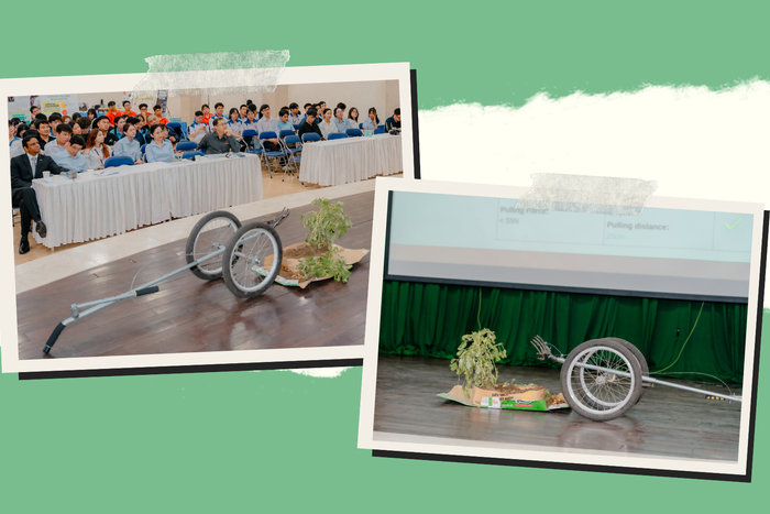 Công cụ hỗ trợ nhổ đậu cho nông dân của nhóm TWIST.M. Ảnh: NVCC bai-dang-1.png