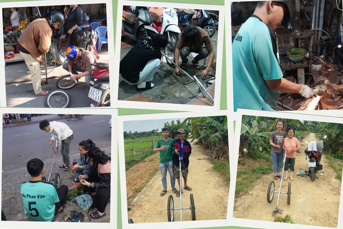 Một số hình ảnh trong quá trình thiết kế, thử nghiệm công cụ hỗ trợ nhổ đậu của nhóm TWIST.M. Ảnh: NVCC bai-dang-2.png