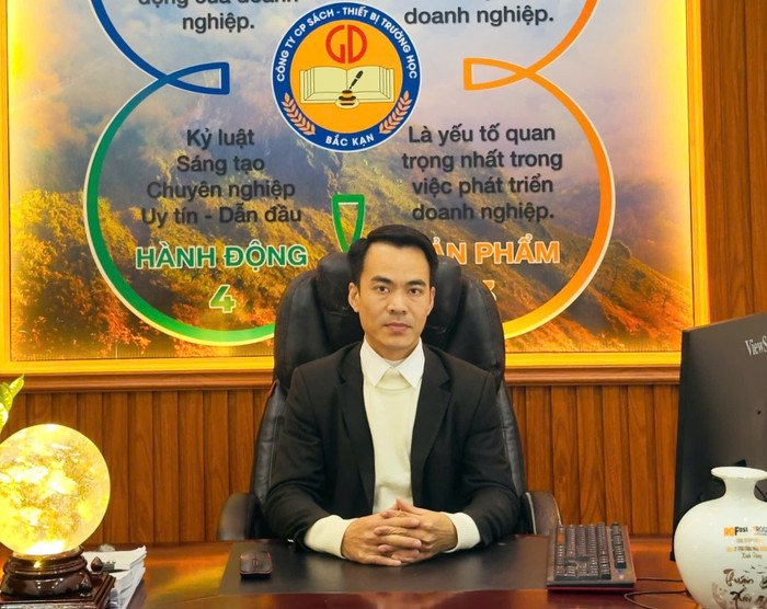Ông Đào Thế Điệp, Giám đốc Công ty Cổ phần sách - Thiết bị trường học Bắc Kạn. Ảnh: NVCC ef7fb86d-c21a-4b67-b836-8834124f2dd1.jpg