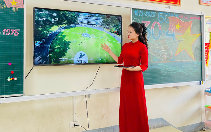Cô Đoàn Thị Ánh Sương - giáo viên Trường Tiểu học Lê Lợi. Ảnh: NVCC z6722474743058-d7b38ac02fefb762c8cdd66c0de5f833.jpg