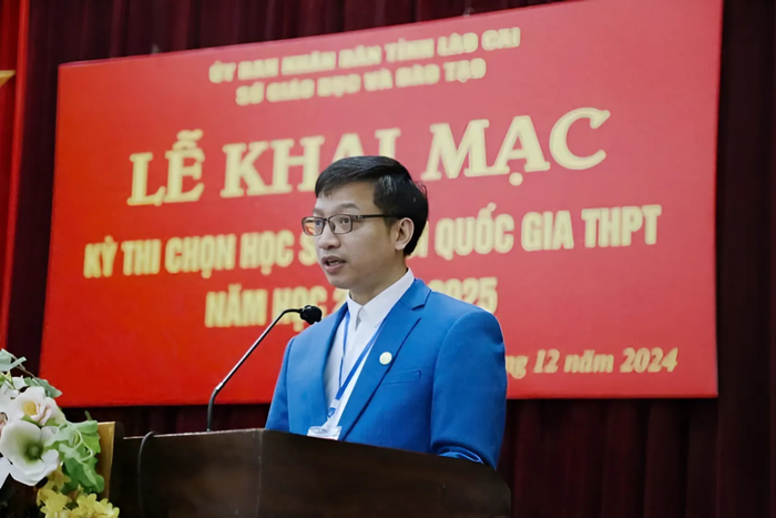 Thầy Ngô Thanh Xuân - Hiệu trưởng Trường Trung học phổ thông Chuyên Lào Cai. Ảnh tư liệu NVCC. bai-dang-11.png