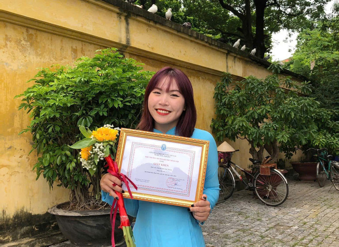 Phạm Thị Thu Thảo là cựu sinh viên ngành Quản trị Dịch vụ Du lịch và Lữ hành, Trường Đại học Mở Hà Nội. Ảnh: NVCC z6905112081434-232aff93d1df2386f93c0a6acd267270.jpg