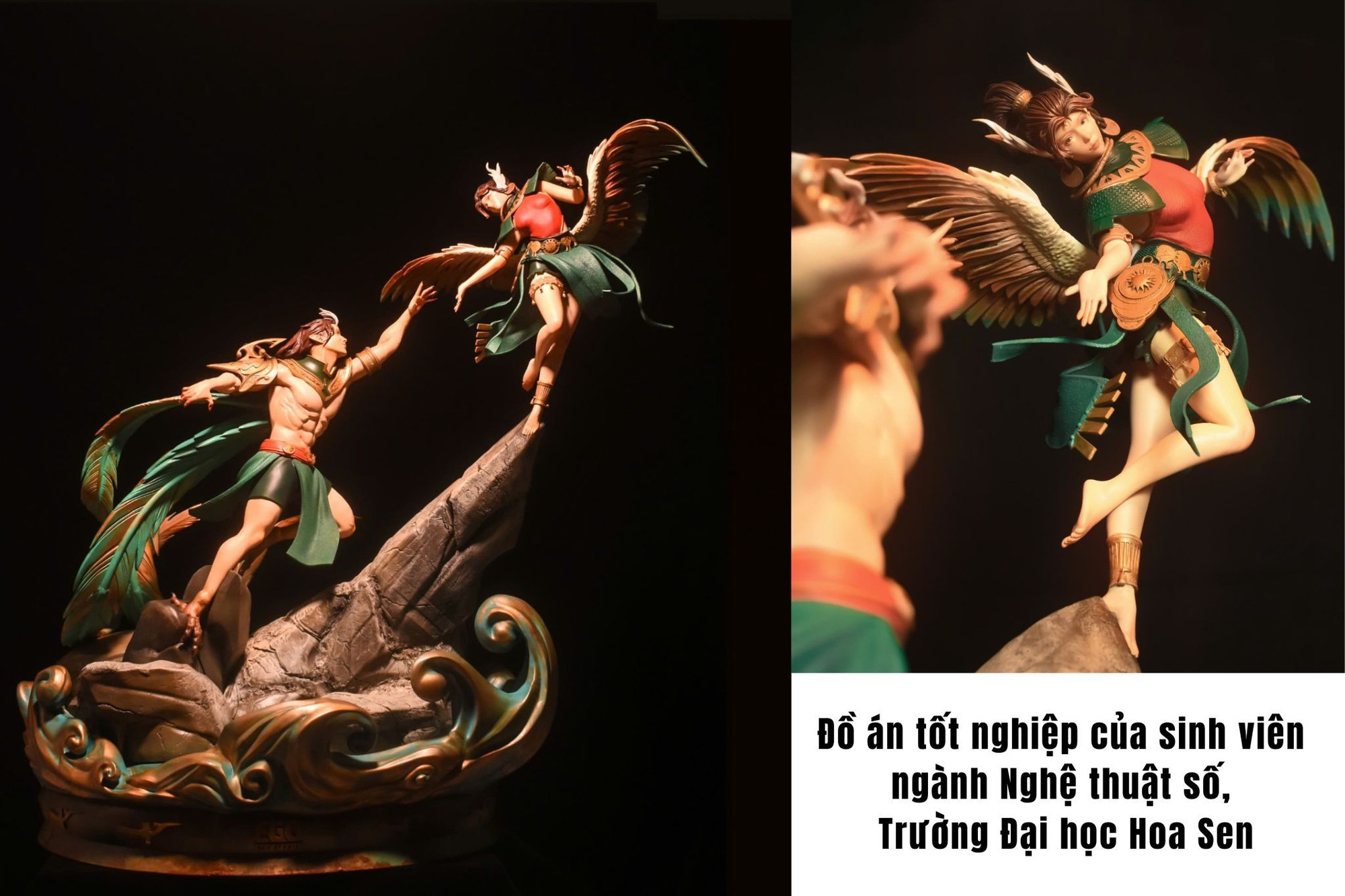 Đồ án tốt nghiệp “Cổ Việt thần sứ” của sinh viên ngành Nghệ thuật số, Trường Đại học Hoa Sen. Thiết kế ảnh: Ngọc Mai do-an-tot-nghiep.jpg