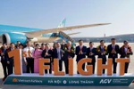 Vietnam Airlines thực hiện chuyến bay chở khách đầu tiên tại Sân bay Long Thành