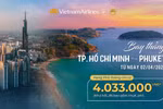 Vietnam Airlines mở đường bay thẳng Thành phố Hồ Chí Minh - Phuket