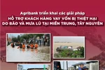 Agribank giảm tới 2%/năm lãi suất cho vay hỗ trợ khách hàng bị thiệt hại do bão lũ tại 9 tỉnh/thành