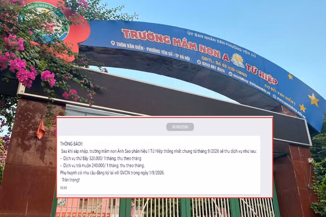NQ 60 tính mức thu dịch vụ theo ngày/giờ, Mầm non Ánh Sao thu theo tháng, UBND phường Yên Sở nói gì?