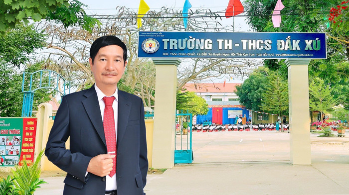 Thầy Nguyễn Hồng Phương – Hiệu trưởng Trường Tiểu học – Trung học cơ sở Đắk Xú (huyện Ngọc Hồi, tỉnh Kon Tum). Ảnh: NVCC. aeec79c54b84ffdaa695.jpg